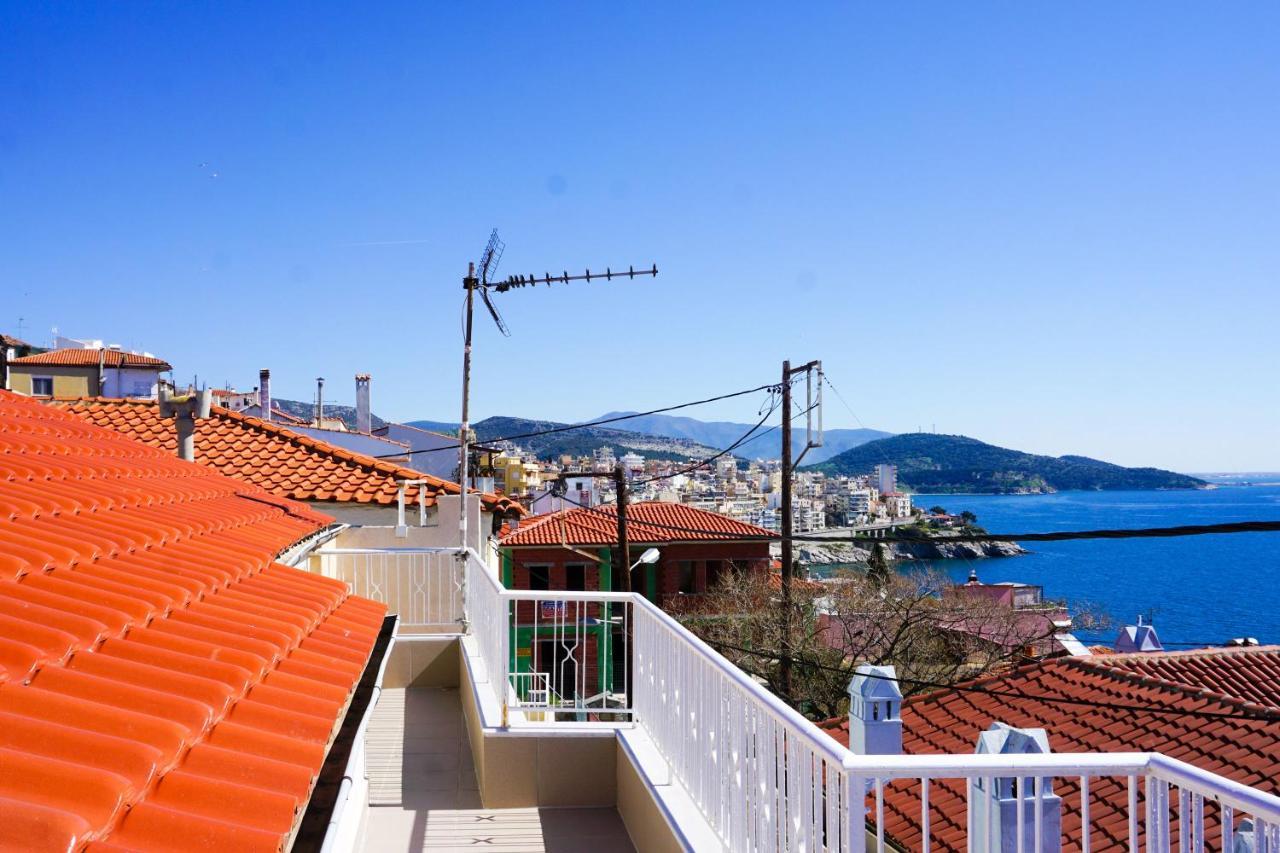 Rustic Maisonette Apartment Kavala Bagian luar foto
